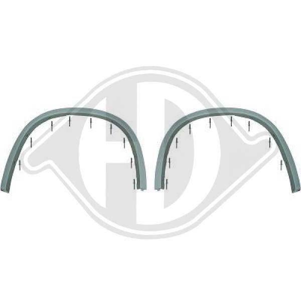 BMW X1 (E84) 09-12 - Zestaw listw ozdobnych / ochronnych