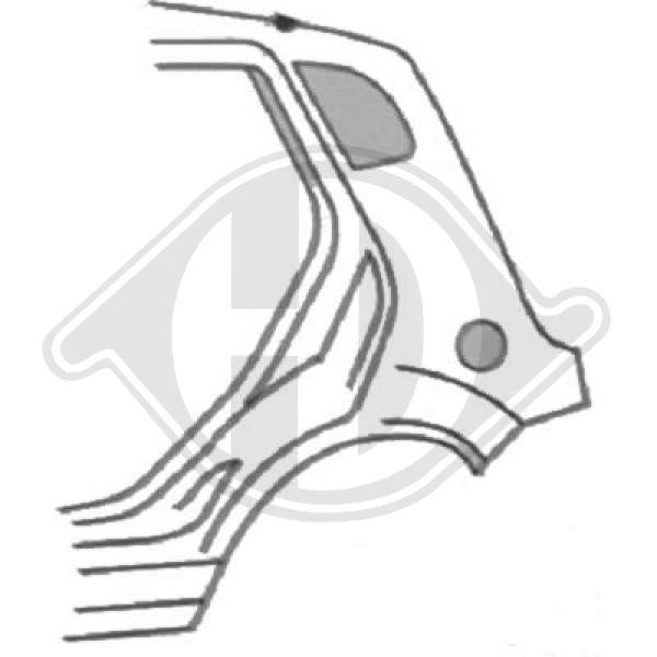 Ford Fiesta 05-08 - Sciana boczna