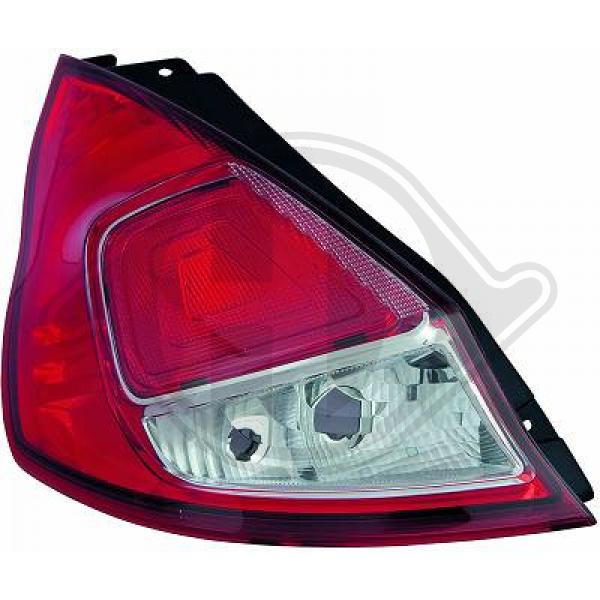 Ford Fiesta 12-17 - Lampa tylna zespolona