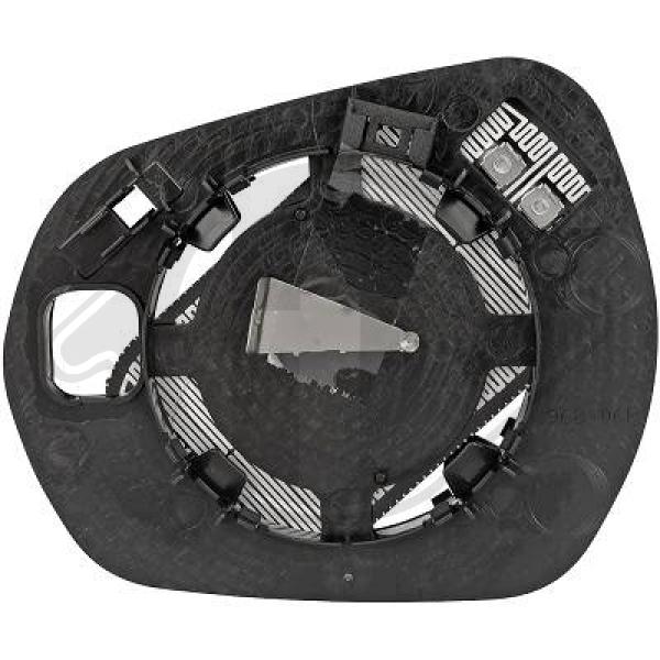 Ford Fiesta 17->> - Szkło lusterka lusterko zewnętrzne