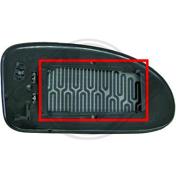 Ford Focus 01-04 - Szkło lusterka lusterko zewnętrzne