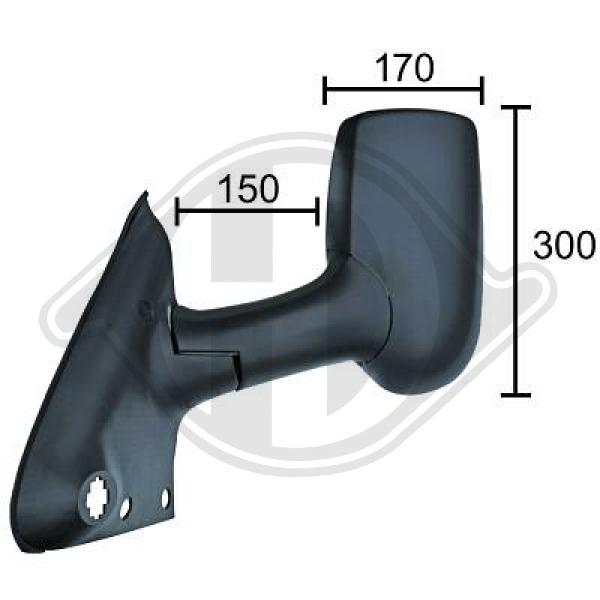 Ford Transit 00-06 - Lusterko zewnętrzne