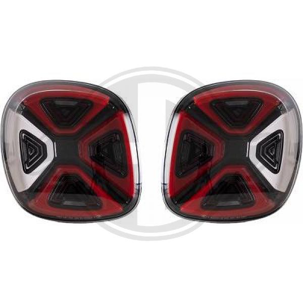 Mercedes Smart Coupe/Cabrio For Two 14->> - Zestaw lampy tylnej