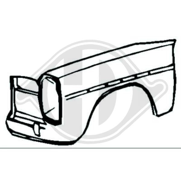 Mercedes W114/115 -8er 68-73 - błotnik