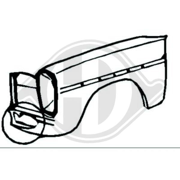 Mercedes W114/115 -8er 68-73 - błotnik