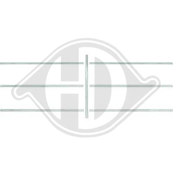 Mercedes 200-300E(W124) 85-93 - Listwa ozdobna / ochronna kratka chłodnicy