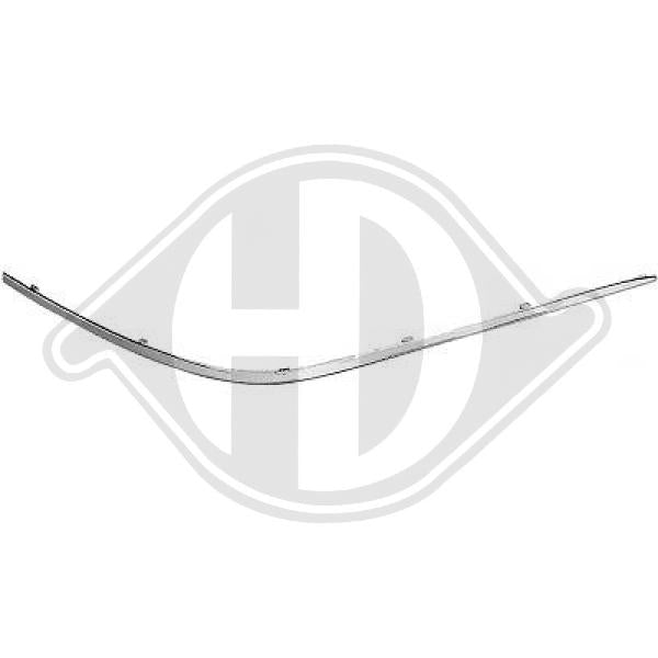 Mercedes E-Kl.(W210) 99-02 - Listwa ozdobna / ochronna zderzak