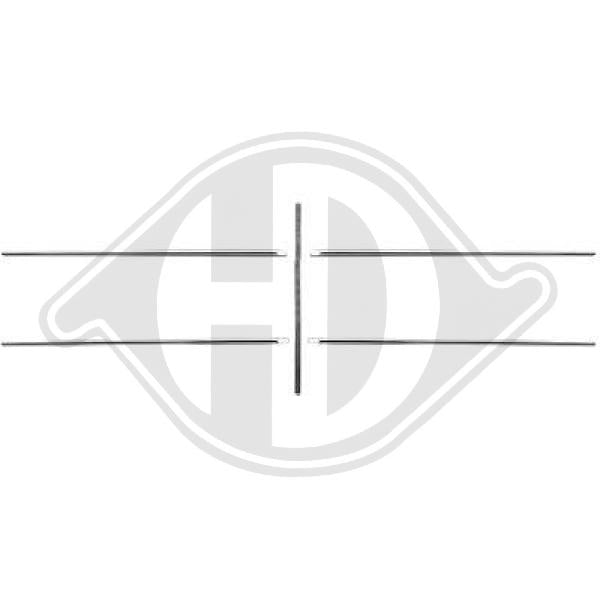 Mercedes 190E/D(W201) 82-93 - Listwa ozdobna / ochronna kratka chłodnicy