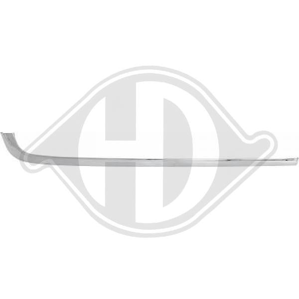 Mercedes W140 SE/L (300-600) 91-98 - Listwa ozdobna / ochronna zderzak