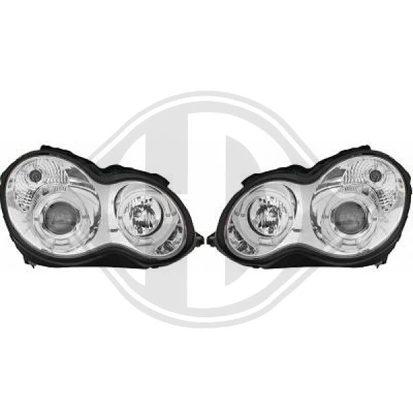 Mercedes (C180-320)W203 00->> - Zestaw reflektora głównego