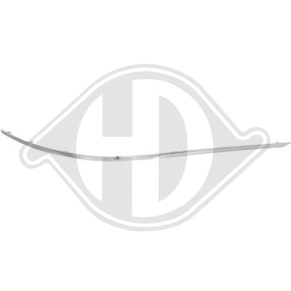 Mercedes C-Kl. W204 11->> - Listwa ozdobna / ochronna zderzak