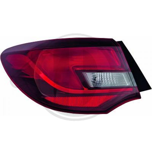 Opel Astra J 12->> - Lampa tylna zespolona
