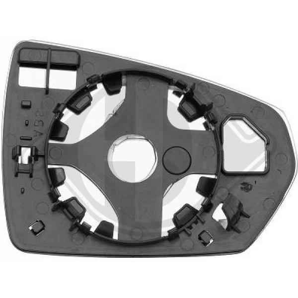 Volkswagen Polo 3/5 trg. 21->> - Szkło lusterka lusterko zewnętrzne