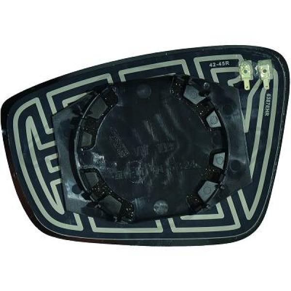 Volkswagen Up! 11-16 - Szkło lusterka lusterko zewnętrzne