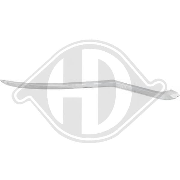 Volkswagen T-Roc 18->> - Listwa ozdobna / ochronna kratka chłodnicy