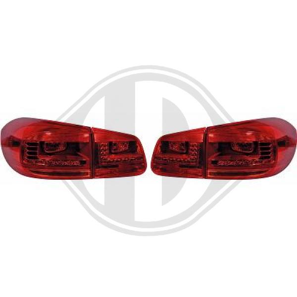 Volkswagen Tiguan 11-16 - Zestaw lampy tylnej