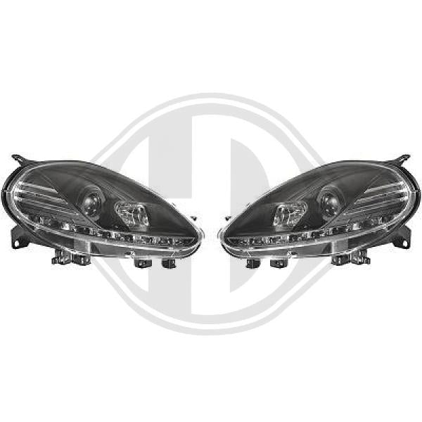 Fiat Punto Evo 09-11 - Zestaw reflektora głównego