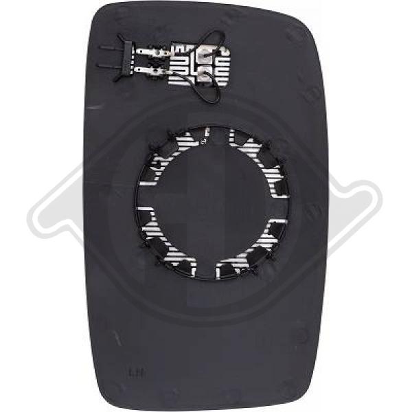 Citroen Jumpy 07->> - Szkło lusterka lusterko zewnętrzne