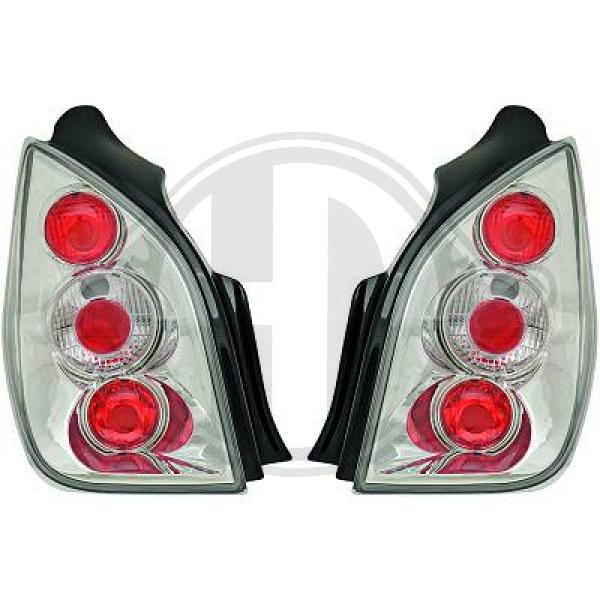 Citroen C2 03-08 - Zestaw lampy tylnej