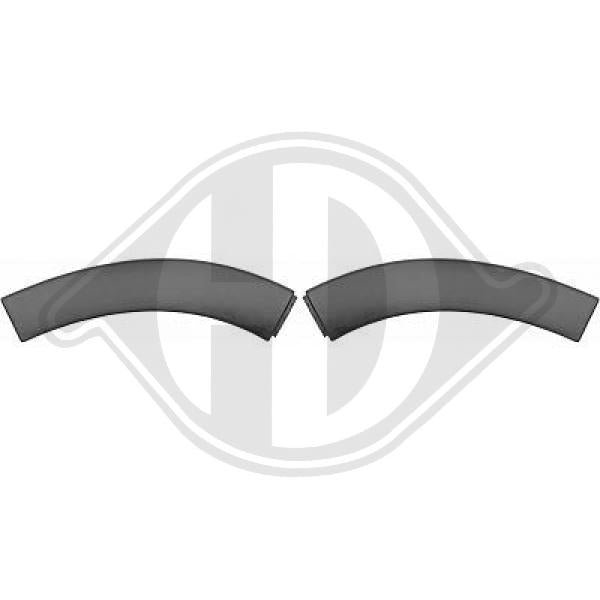 Citroen C3 17->> - Zestaw listw ozdobnych / ochronnych zderzak