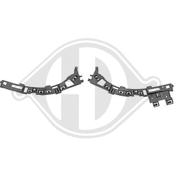 Opel Combo 18->> - Zestaw uchwytów zderzak