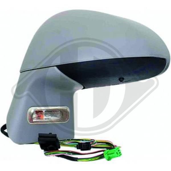 Citroen C4 3/5 trg. 09-10 - Lusterko zewnętrzne