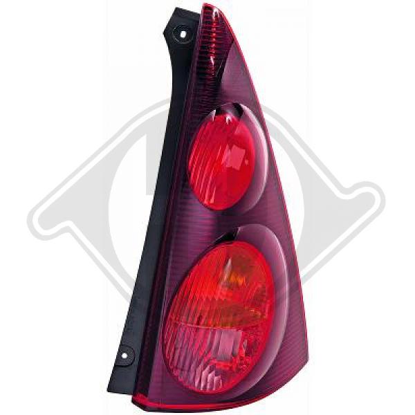Peugeot 107 12->> - Lampa tylna zespolona