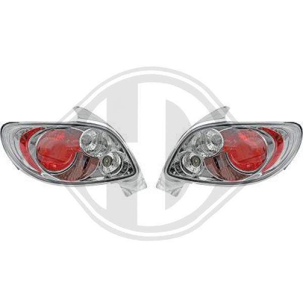 Peugeot 206/206CC 98-08 - Zestaw lampy tylnej