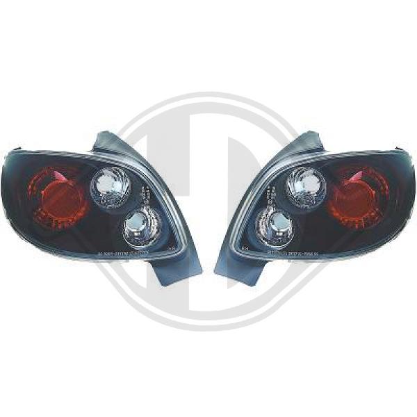 Peugeot 206/206CC 98-08 - Zestaw lampy tylnej