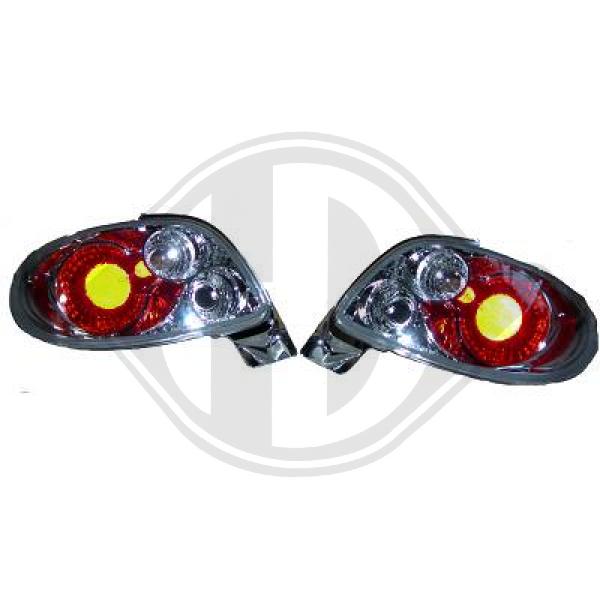 Peugeot 206/206CC 98-08 - Zestaw lampy tylnej