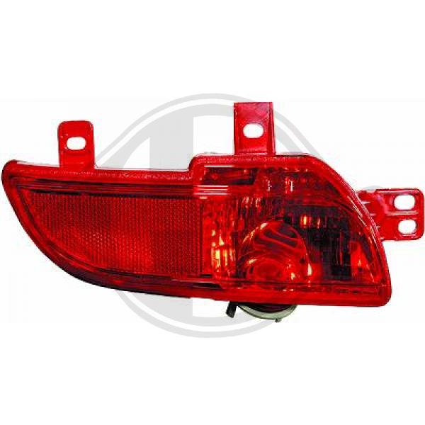 Peugeot 206+Plus 09-13 - Lampy przeciwmgłowe tylne