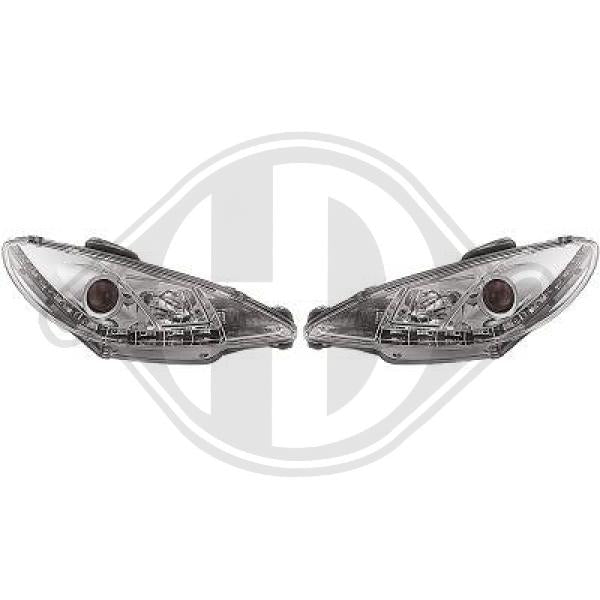 Peugeot 206/206CC 98-06 - Zestaw reflektora głównego
