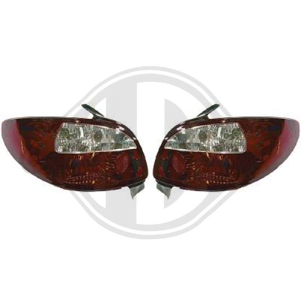 Peugeot 206/206CC 98-06 - Zestaw lampy tylnej
