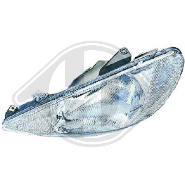 Peugeot 206/206CC 98-08 - Reflektor