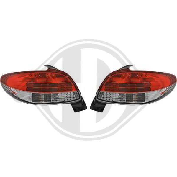 Peugeot 206/206CC 98-06 - Zestaw lampy tylnej