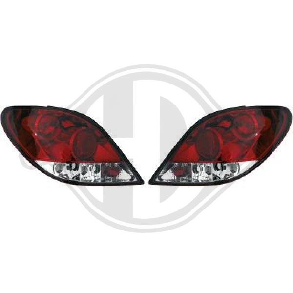 Peugeot 207 06-12 - Zestaw lampy tylnej