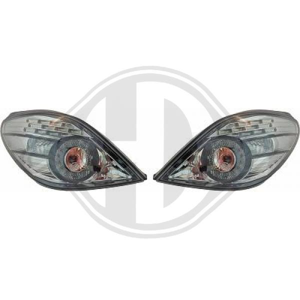 Peugeot 207 06-12 - Zestaw lampy tylnej