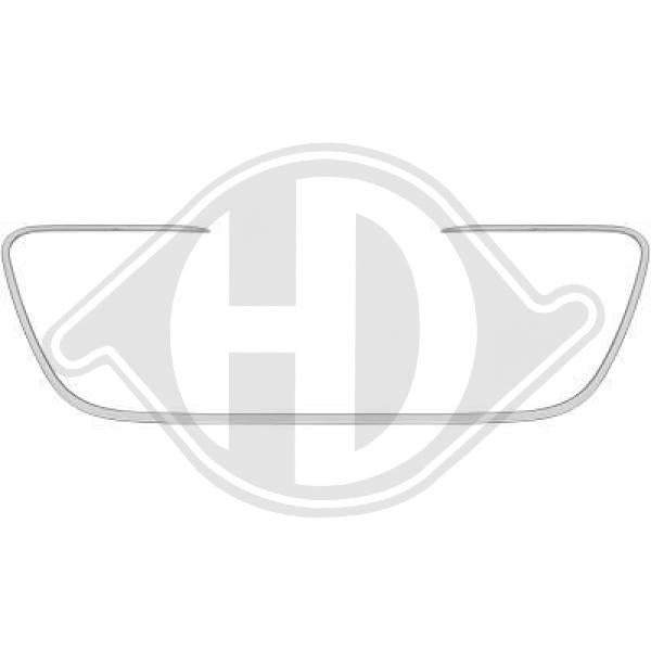 Peugeot 508 Limousine/Kombi 10-14 - Listwa ozdobna / ochronna kratka chłodnicy