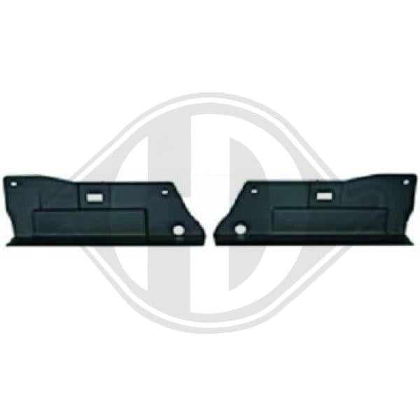 Renault Clio IV 12-16 - Zestaw uchwytów zderzak