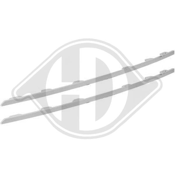 Renault Clio V 19->> - Zestaw listw ozdobnych / ochronnych kratka chłodnicy