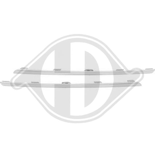 Renault Kadjar 15->> - Zestaw listw ozdobnych / ochronnych kratka chłodnicy