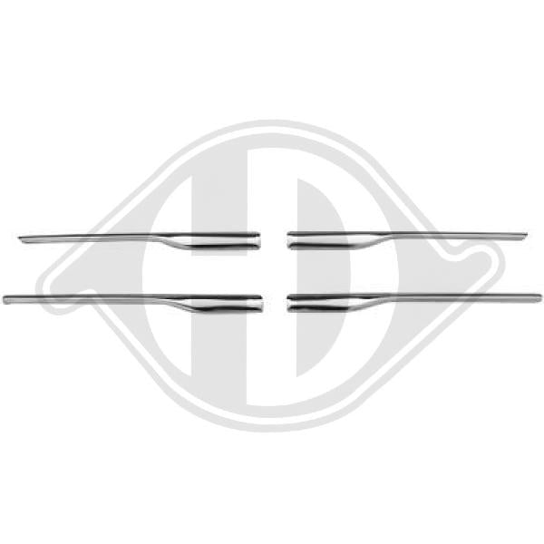 Dacia Sandero II 12-16 - Listwa ozdobna / ochronna kratka chłodnicy