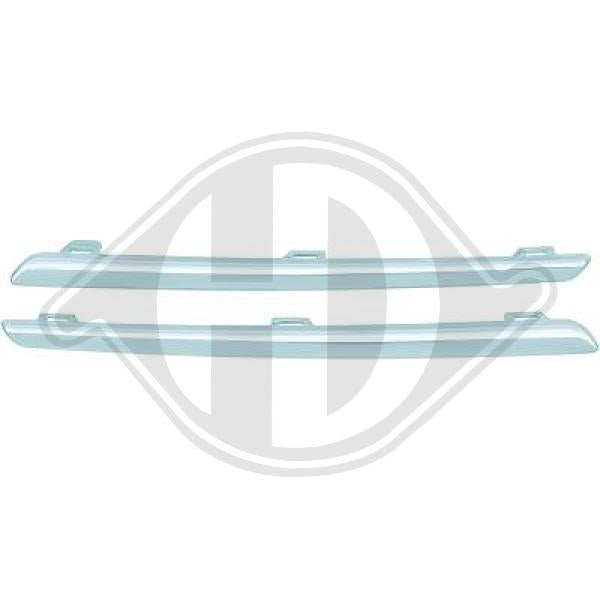 Renault Twingo III 15->> - Zestaw listw ozdobnych / ochronnych kratka chłodnicy