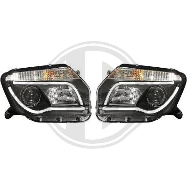 Dacia Duster 10-18 - Zestaw reflektora głównego