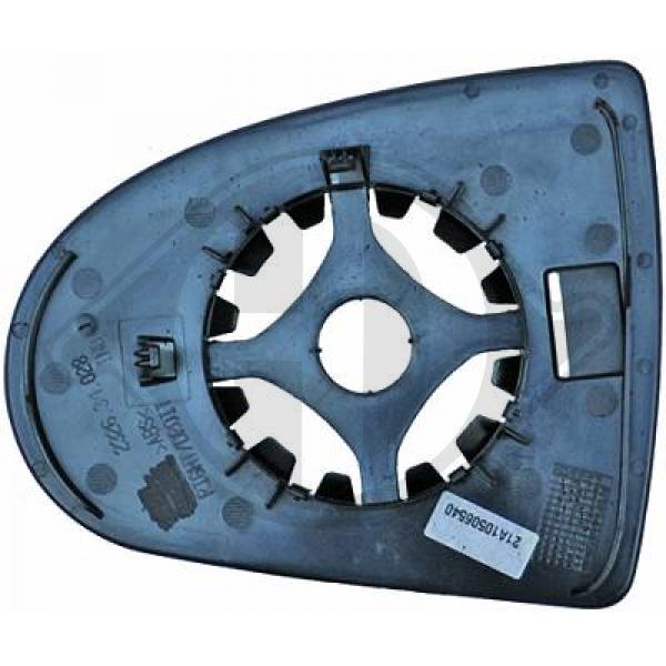 Mitsubishi Colt 3/5 trg. 08-12 - Szkło lusterka lusterko zewnętrzne