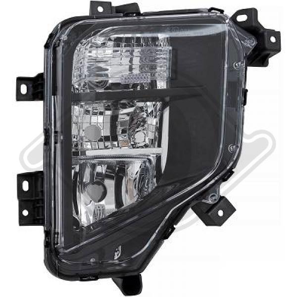 Mitsubishi L200 15->> - Reflektor przeciwmgłowy