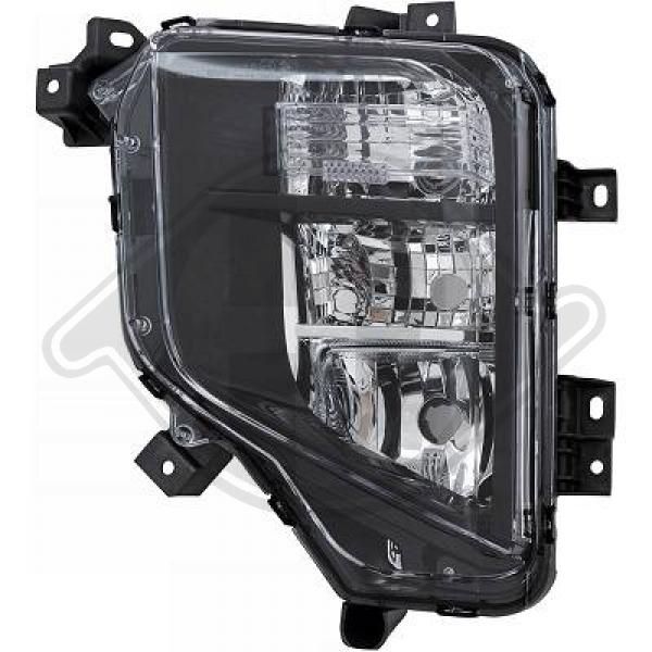 Mitsubishi L200 15->> - Reflektor przeciwmgłowy