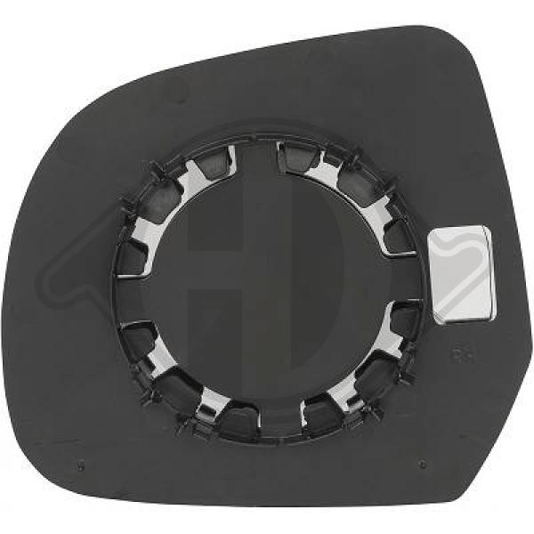 Nissan Micra K13 10-13 - Szkło lusterka lusterko zewnętrzne