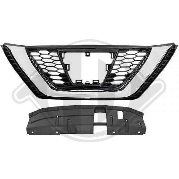 Nissan Qashqai 17->> - Kratka chłodnicy (grill)