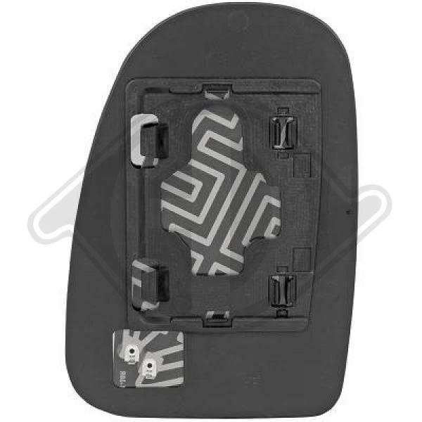 Toyota IQ 09->> - Szkło lusterka lusterko zewnętrzne